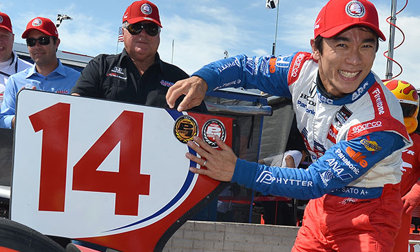 Takuma Sato and A.J. Foyt