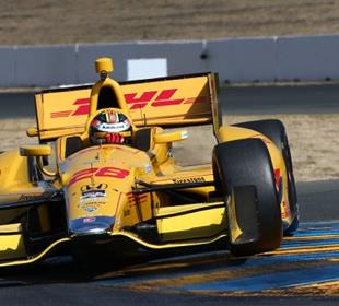 Hunter-Reay tops times in initial Sonoma practice