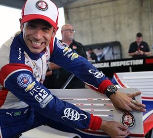 Castroneves makes it two Verizon P1 Awards in row