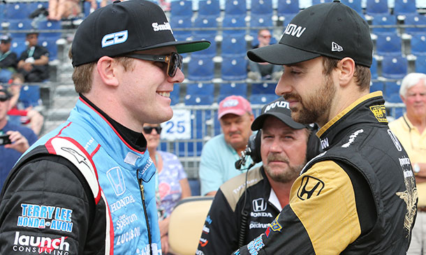 James Hinchcliffe and Conor Daly