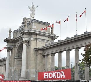 Honda Indy Toronto street course race set-up