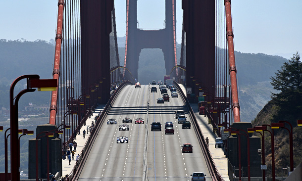 Astor Cup delivery across the Golden Gate Bridge