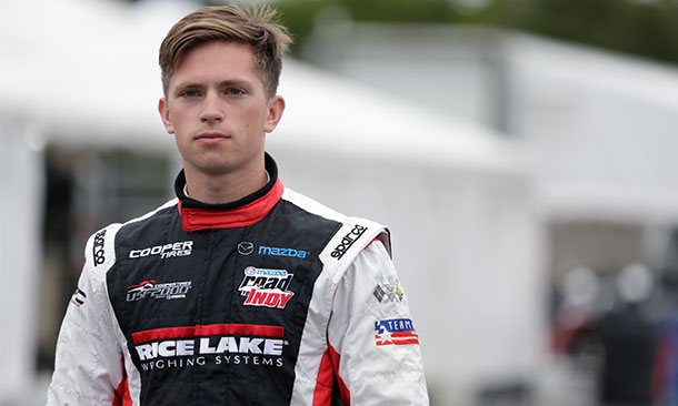 Aaron Telitz hopes for a win during Road America races