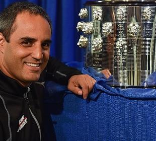 Montoya likes what he sees on Borg-Warner Trophy