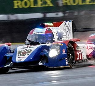 Aleshin captures soggy pole position for Rolex 24