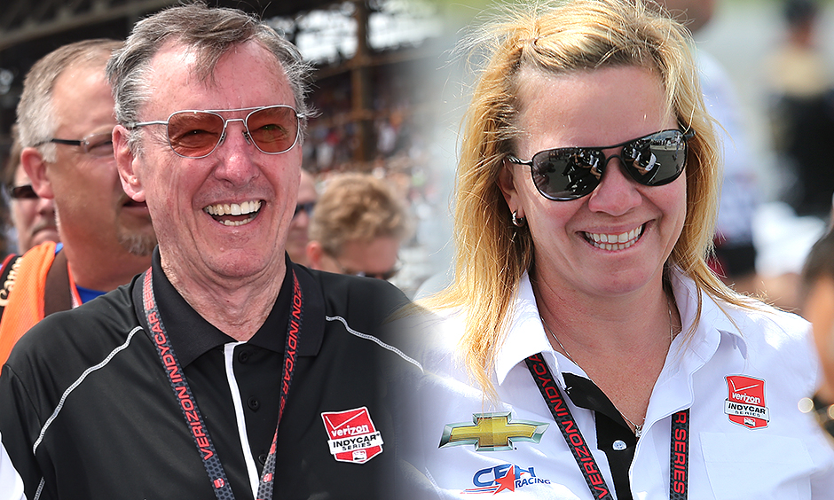 Johnny Rutherford and Sarah Fisher