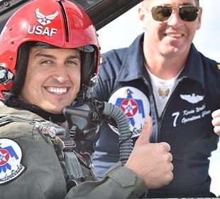 Thrill ride in Thunderbirds F-16 leaves Rahal soaring