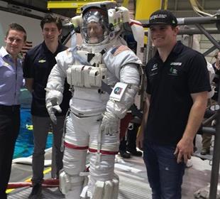 INDYCAR trio awed by visit to Johnson Space Center in Houston