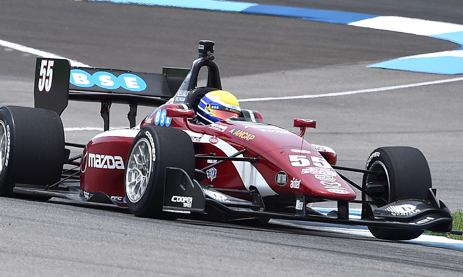 Urrutia sets pace in Indy Lights practice on IMS road course