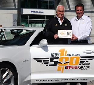 Used to his cars leading Indy 500, Penske will do so himself in pace car