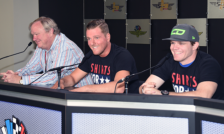 Pat McAfee, Conor Daly, and Dale Coyne