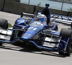 Newgarden sets blazing pace in final practice before first Chevrolet Dual in Detroit race
