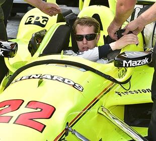 NASCAR driver Keselowski hops in Team Penske Indy car at Road America test