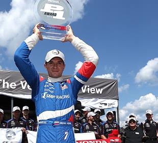 Aleshin's first career pole leads international run up front in Pocono qualifying