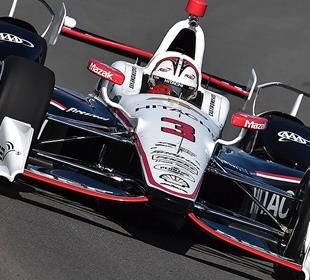 Castroneves atop speed chart in final ABC Supply 500 practice