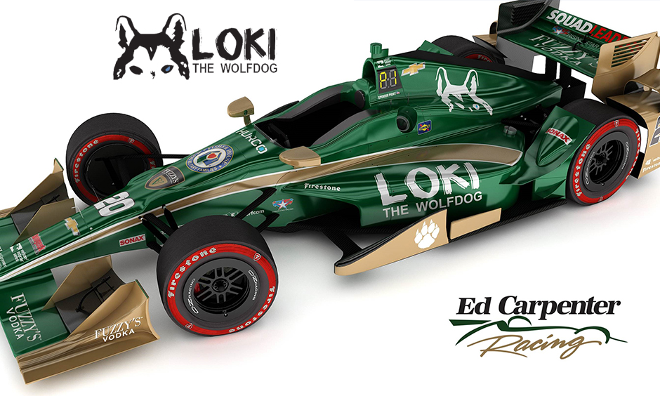 Loki The Wolfdog - Ed Carpenter Racing