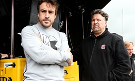 Thumbnail for Alonso begins Indy 500 learning process with visit to Barber