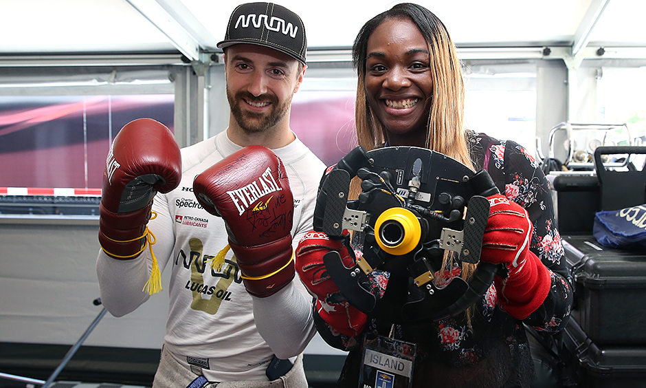 James Hinchcliffe and Claressa Shields