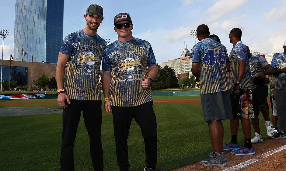 Rossi, Daly ‘pitch in’ at celebrity charity softball game