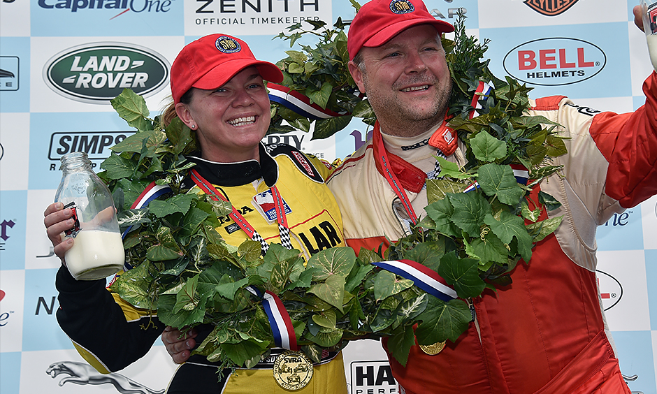 Sarah Fisher and Kirk Blaha