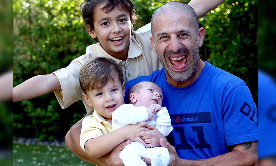 Tony Kanaan and sons