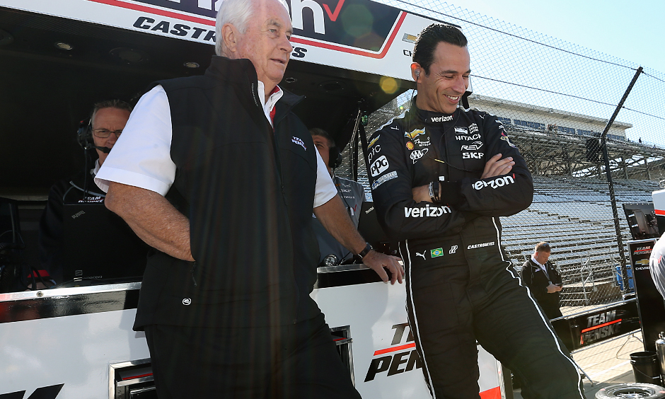 Roger Penske and Helio Castroneves