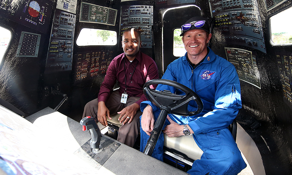 NASA vehicle may not be fast, but Dixon, Norman enjoy going for spin