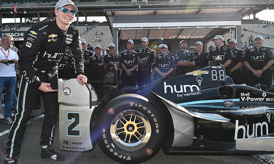 Record Pole Lap Adds Big Point To Newgarden S Lead