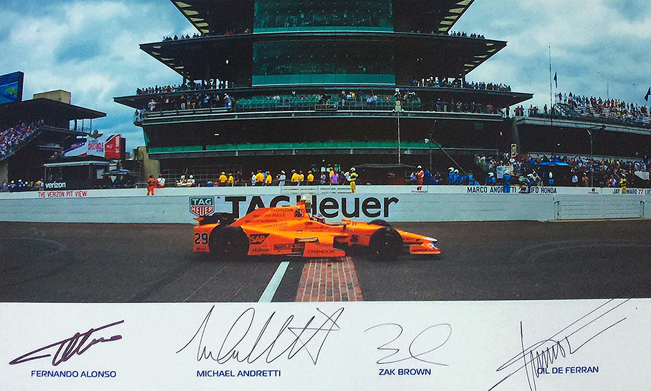 Gil DeFerran Signed Indy 500 8 X 10 Photo Indanapolis Winner 2003 Autographed 