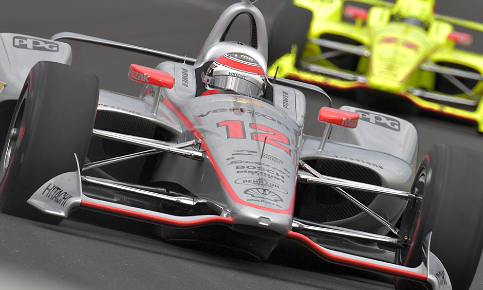 2013 WILL POWER signed INDIANAPOLIS 500 VERIZON PHOTO CARD POSTCARD INDY CAR blk 