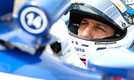 Thumbnail for Following qualifying mishap, Kanaan charges through Detroit field