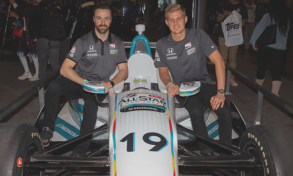 James Hinchcliffe and Marcus Ericsson