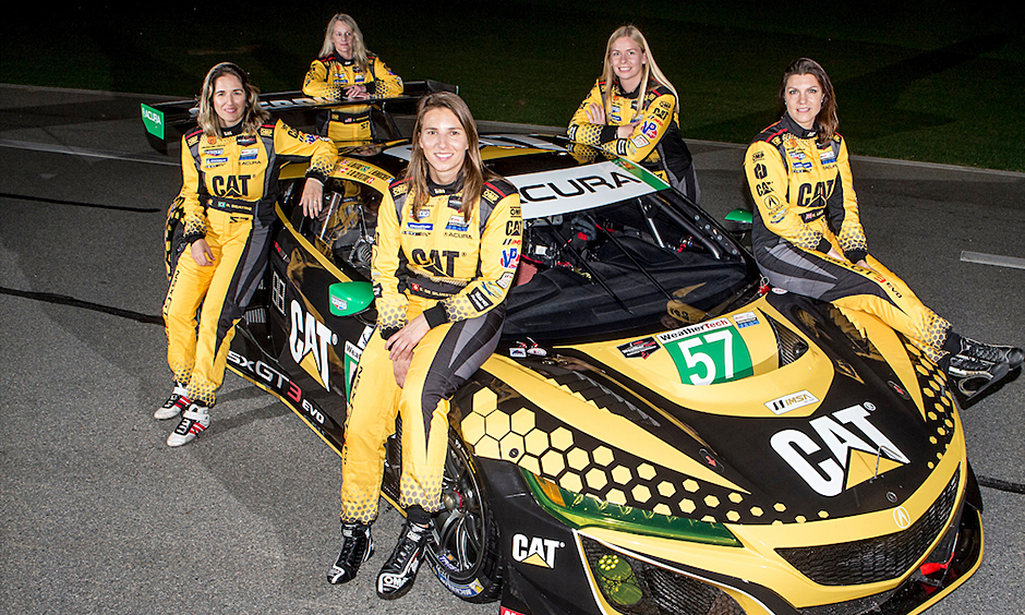 Trio of former Indy car women drivers pull together on sports car team