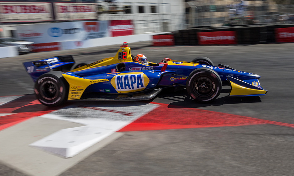 Alexander Rossi on track Long Beach