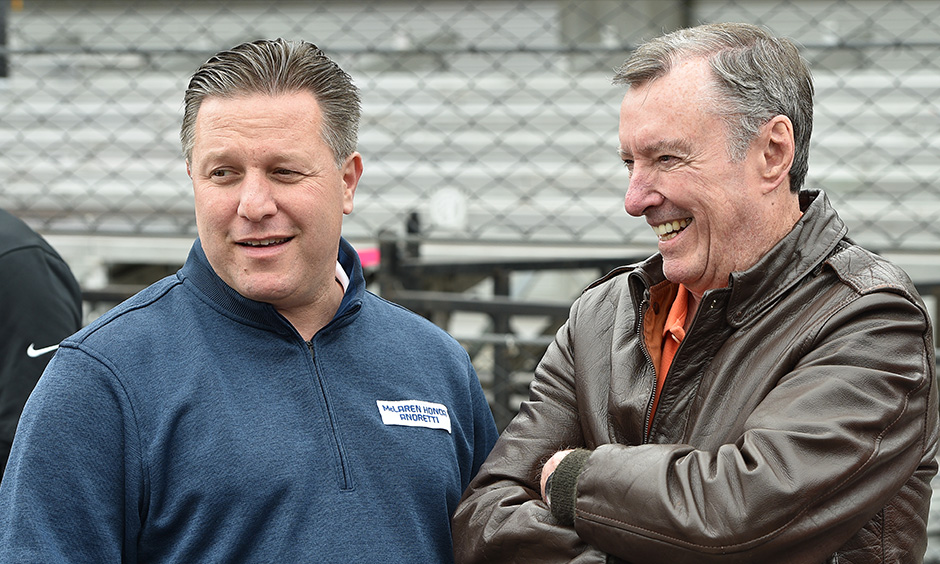 Zak Brown and Johnny Rutherford