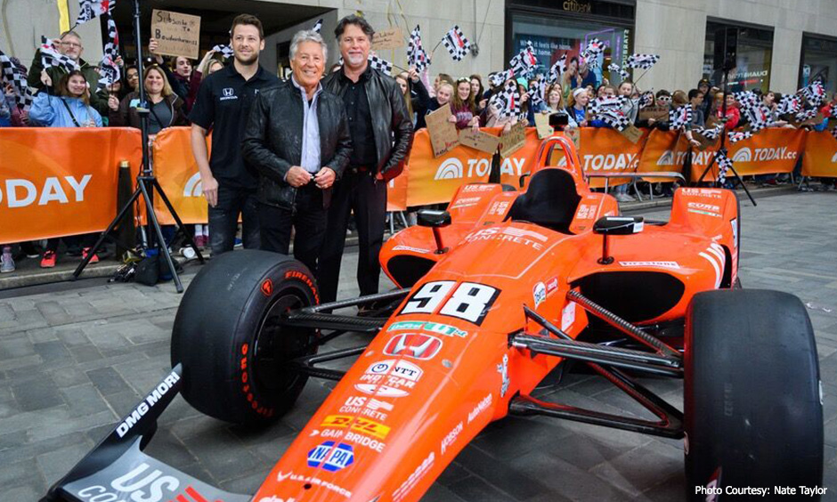 Marco, Mario and Michael Andretti on TODAY show