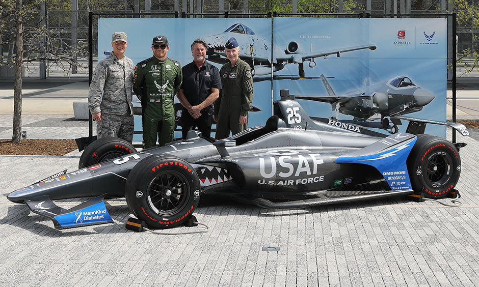 Conor Daly USAF Indy 500 car unveil