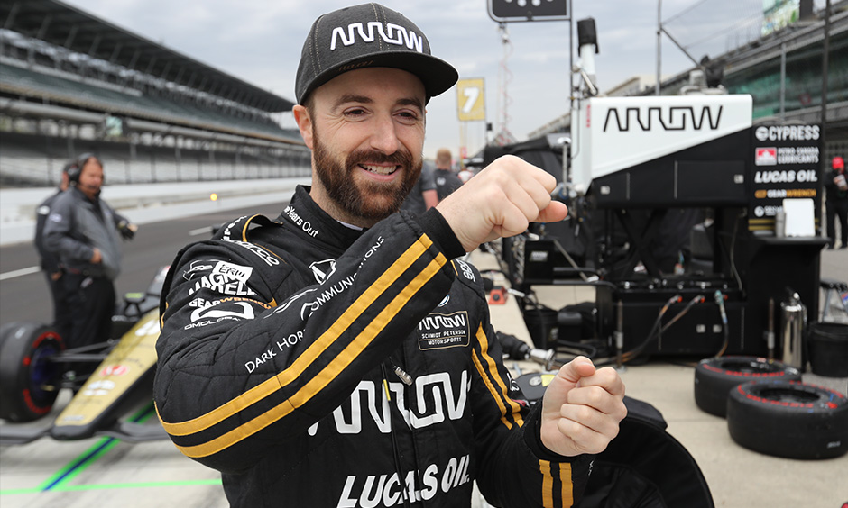 James Hinchcliffe at Indy open test