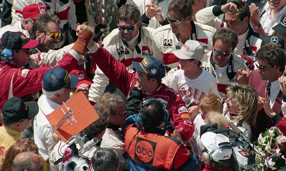 Al Unser Jr. 1994 Indy 500 victory lane