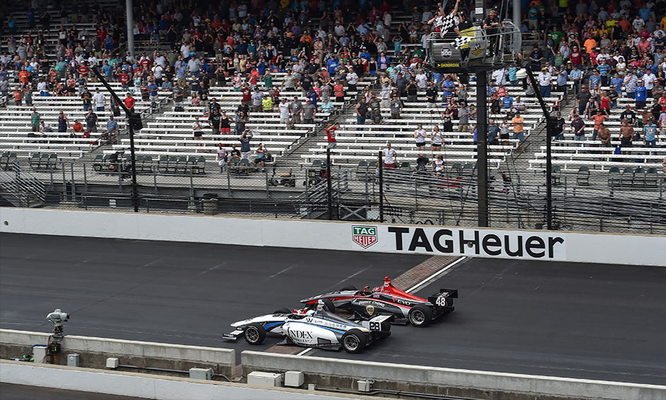 Askew wins latest thrilling Freedom 100 Indy Lights race
