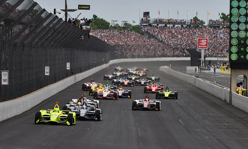 Simon Pagenaud leads the Indy 500 field.