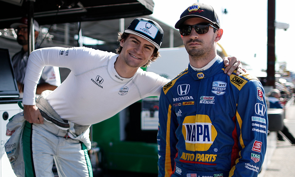 Colton Herta and Alexander Rossi