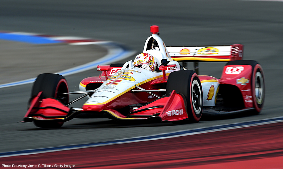 Newgarden enjoys demonstration run on Charlotte s Roval