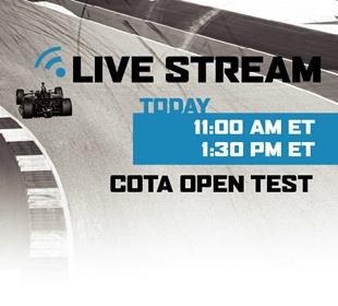 INDYCAR streaming today's COTA Open Test