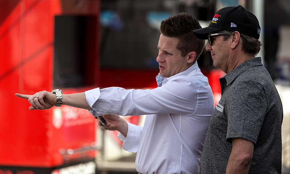 Vasser Sullivan co-owners James 'Sulli' Sullivan and Jimmy Vasser