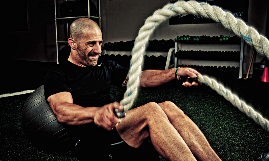 Tony Kanaan working out