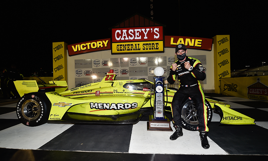 Simon Pagenaud in Victory Lane