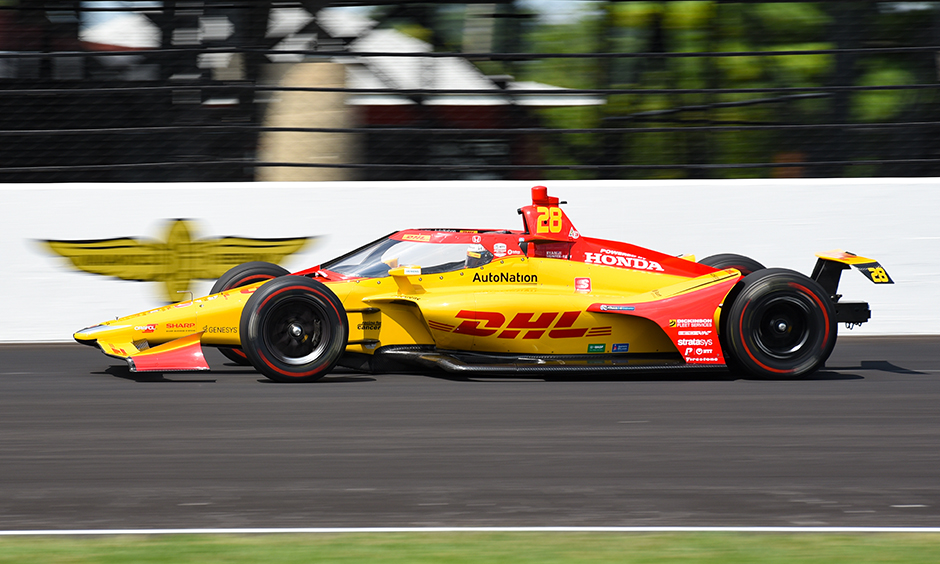 Ryan Hunter-Reay on track at Indianapolis