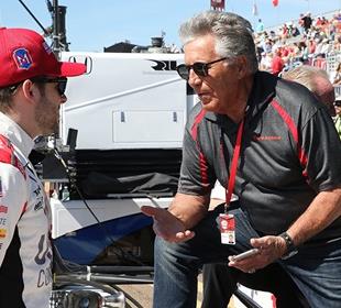 Mario Andretti Elated from Afar with Grandson Marco’s Indy 500 Pole