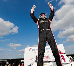 Newgarden Staves Off O’Ward at WWT Raceway for Second Win of Season